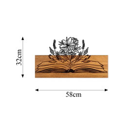 Wallity Flower Green From A Book Escultura de Pared